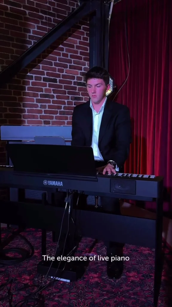 The elegance of live piano